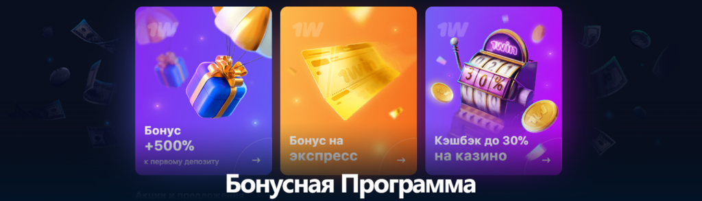 Бонусная программа 1win для игроков из России