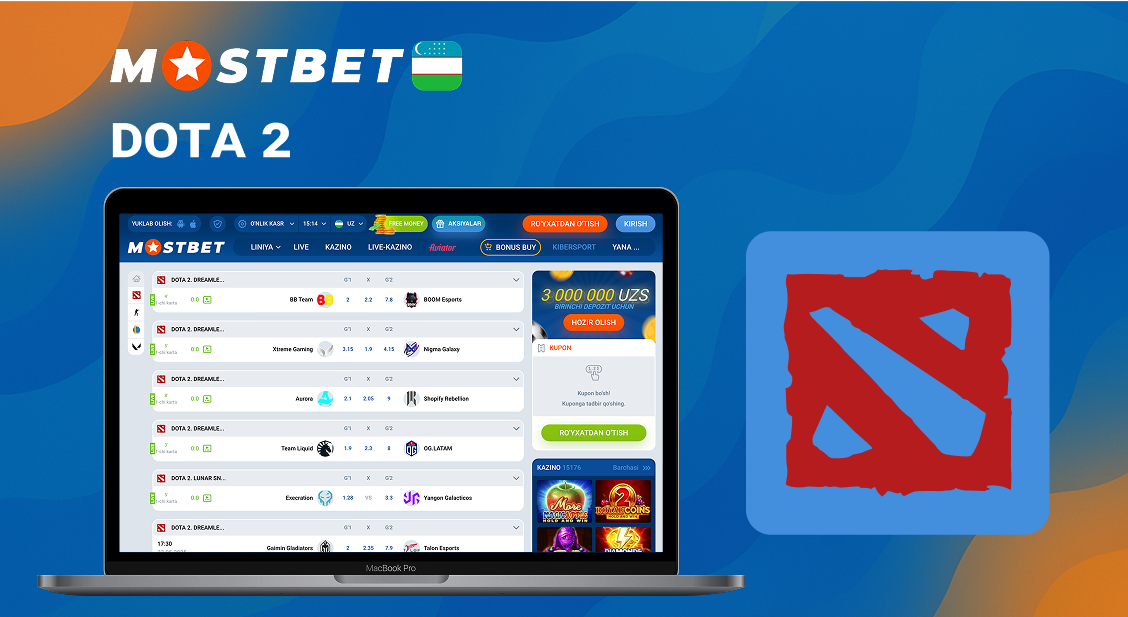 Mostbet Dota 2 eSport Tikish