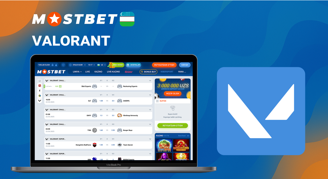 Mostbet Valorant eSport Tikish